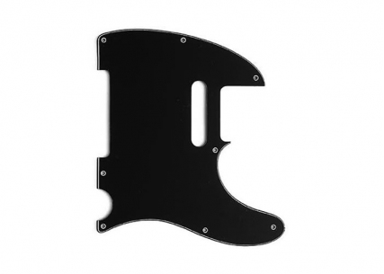 Telecaster® Style Pickguard • 8 Hole • Black/White/Black