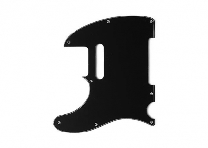 Telecaster® Style Pickguard • 8 Hole • Black/White/Black • Left Handed