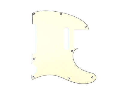 Telecaster® Style Pickguard • 8 Hole • Vintage Cream/Black/Vintage Cream