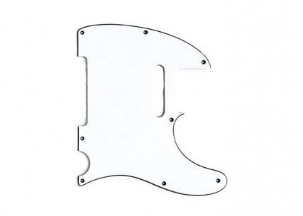 Telecaster® Style Pickguard • 8 Hole • White/Black/White