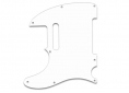 Telecaster® Style Pickguard • 8 Hole • White Thin • Left Handed