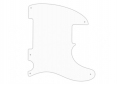 Telecaster® Esquire® Style Pickguard • 5 Hole • White Thin