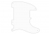Telecaster® Esquire® Style Pickguard • 5 Hole • White Thin