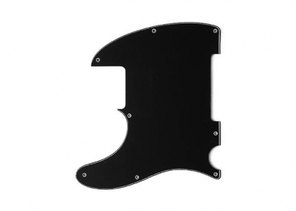 Telecaster® Esquire® Style Pickguard • 8 Hole • Black/White/Black • Left Handed