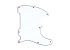 Telecaster® Esquire® Style Pickguard • 8 Hole • White/Black/White