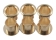 Kluson® Vintage Style Stamped Eyelet Tuner Bushing • Gold