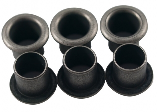 Kluson® Vintage Style Stamped Eyelet Tuner Bushing • Nickel • Aged/Relic