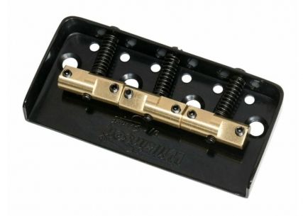 Wilkinson® Telecaster® Style Short Bridge w/Brass Compensated Saddles • Black