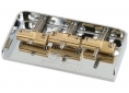 Wilkinson® Telecaster® Style Short Bridge w/Brass Compensated Saddles • Chrome