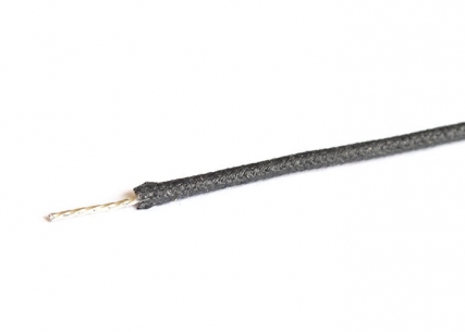 Vintage Cloth Single Conductor Wire • Black