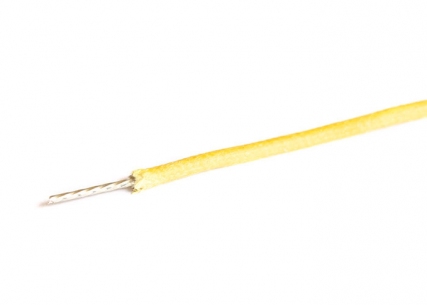 Vintage Cloth Single Conductor Wire • Yellow